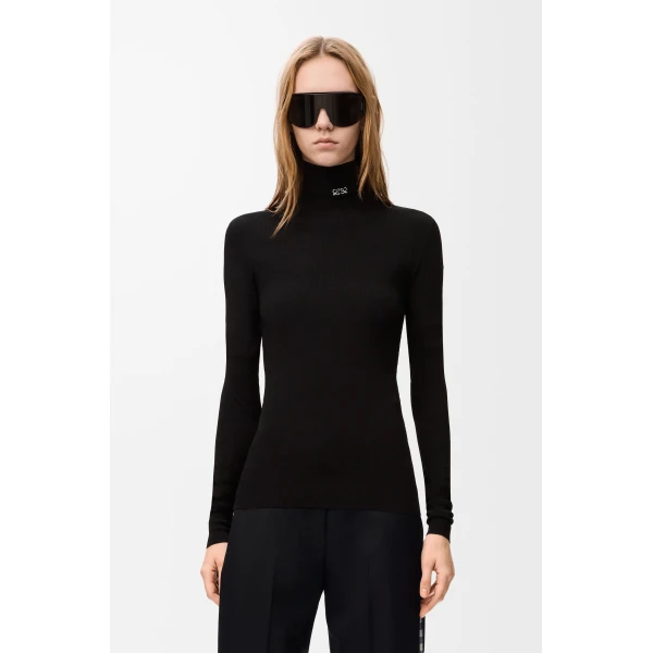 Top in Viscose Blend, Black - Image 3