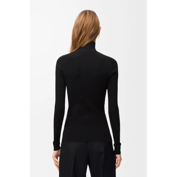 Top in Viscose Blend, Black - Image 4
