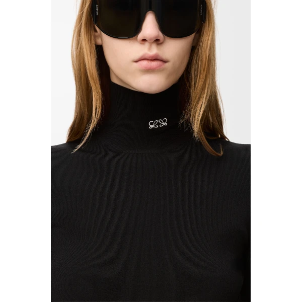 Top in Viscose Blend, Black - Image 5