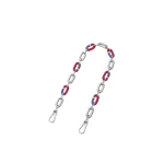Loewe Woven Chain, Silver and Multicolour | Accessories | Luxury Shoes 