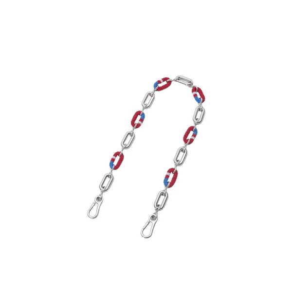 Loewe Woven Chain, Silver and Multicolour | Accessories | Luxury Shoes 