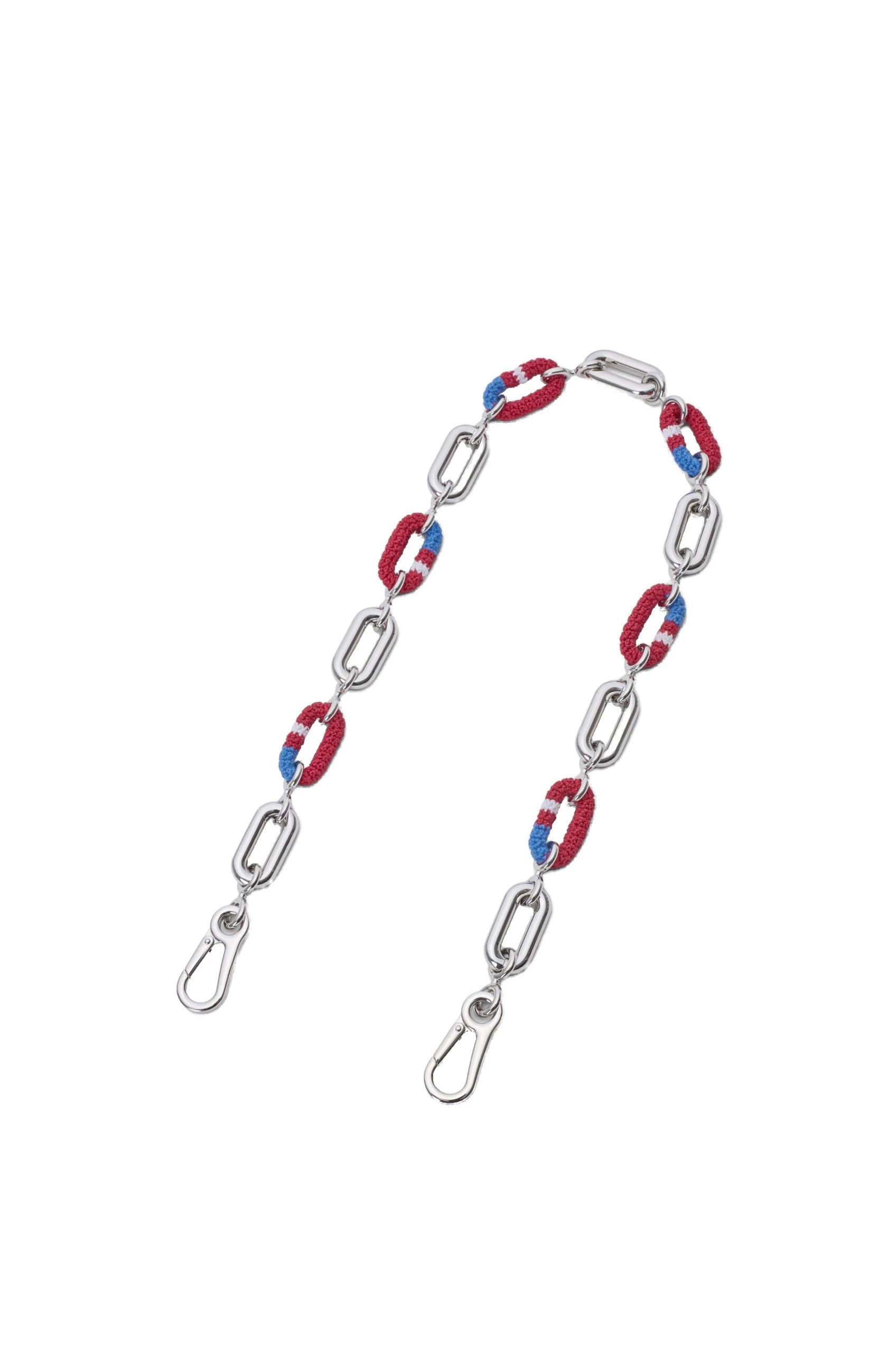 Loewe Woven Chain, Silver and Multicolour | Accessories | Luxury Shoes Loewe Woven Chain, Silver and Multicolour | Accessories | Luxury Shoes
