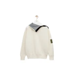 Loewe Zip-up Sweater in Wool, White | Knitwear | Luxury Shoes 