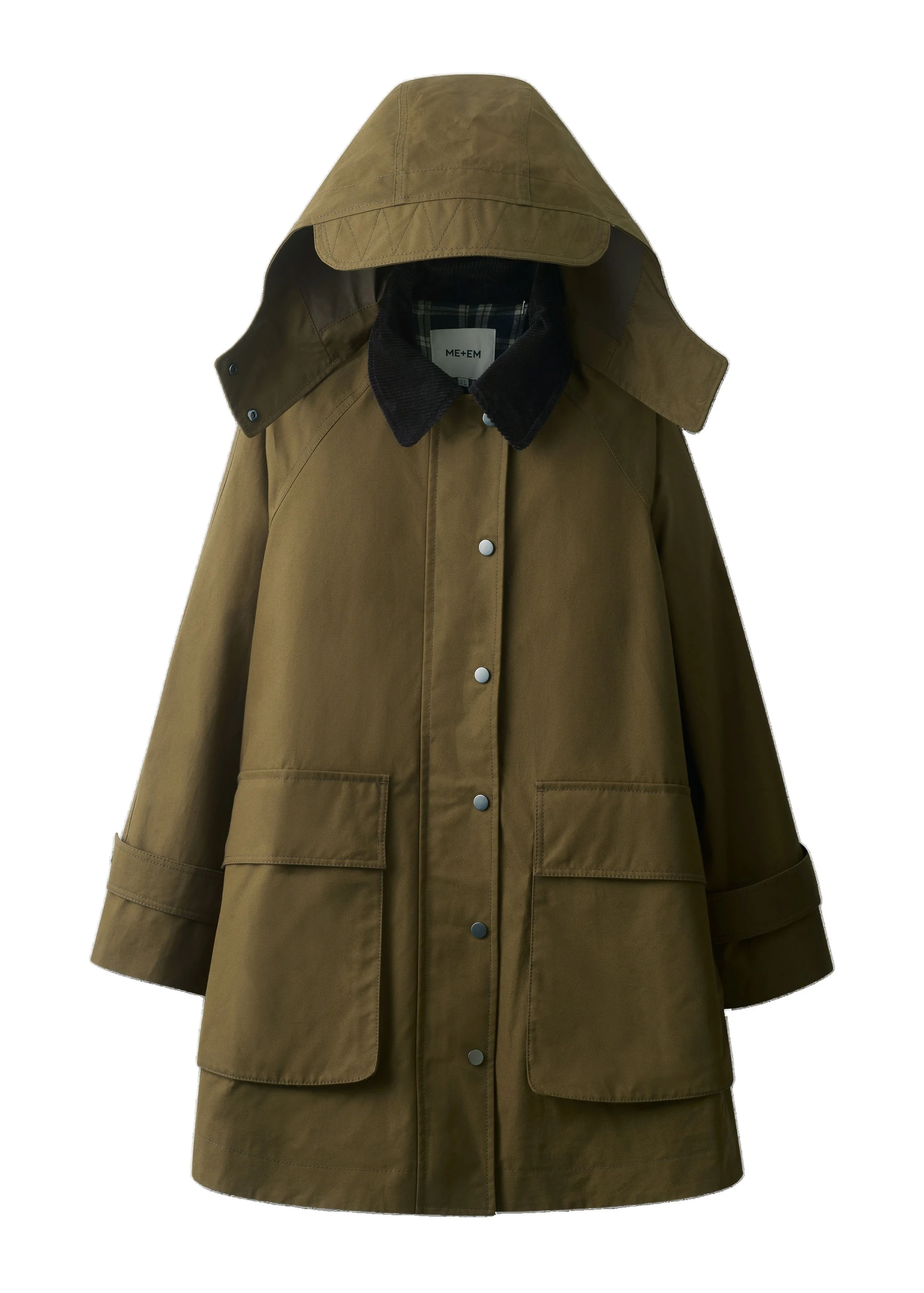 ME+EM 2-in-1 Heritage Mac in Bronzed Olive | Jackets | Luxury Shoes ME+EM 2-in-1 Heritage Mac in Bronzed Olive