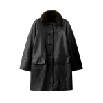 ME+EM 2-in-1 Luxe Swing Mac in Black Brown | Coats | Luxury Shoes 