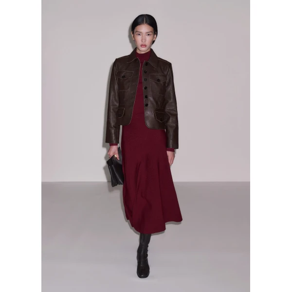 ME+EM 2-in-1 Maxi Dress in Barolo Red