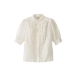 ME+EM 2-in-1 Ruffle Blouse in Cream | Shirts | Luxury Shoes 