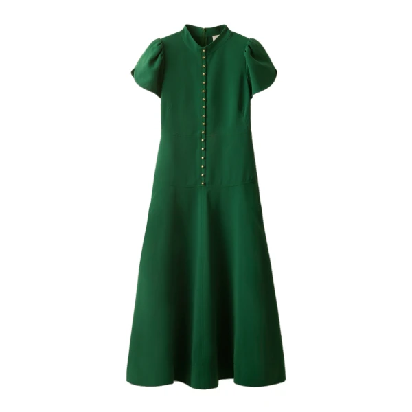 ME+EM A-Line Maxi Dress in Eden Green