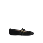 ME+EM AM-PM Ballet Flat in Black | Flats | Luxury Shoes 