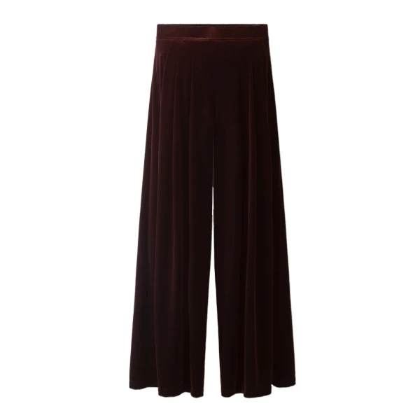 ME+EM AM-PM Wide-Leg Trouser in Dark Chocolate