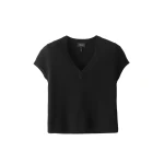 ME+EM Baby Tee in Black | Sweaters | Luxury Shoes 