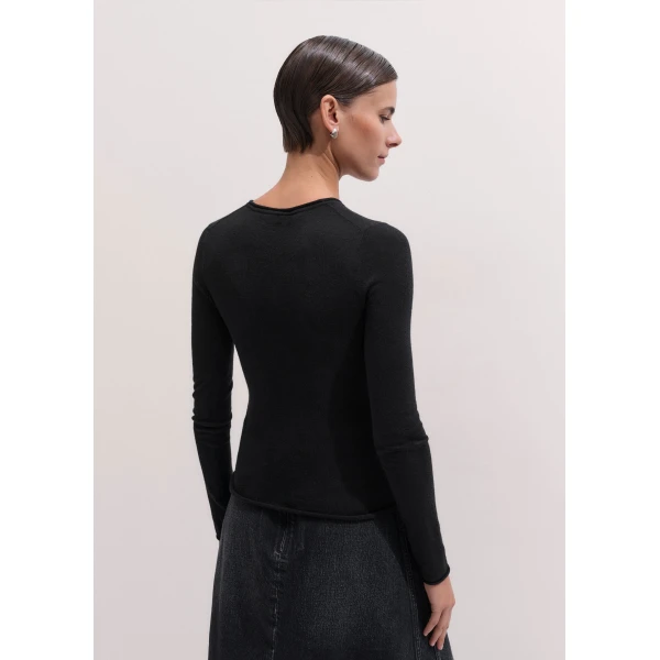 ME+EM Barely There Top in Black