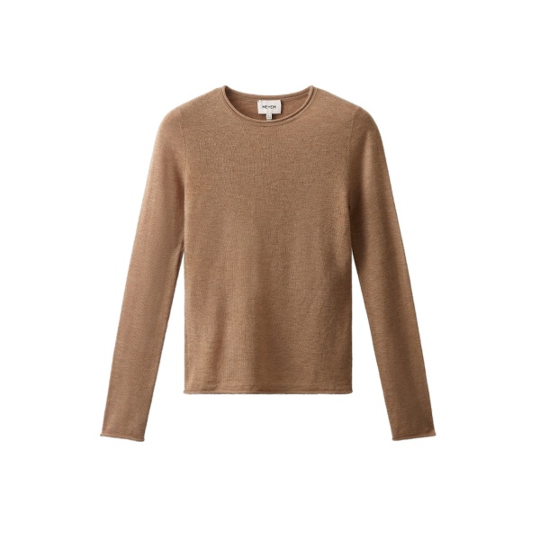 ME+EM Barely There Top in Deep Camel