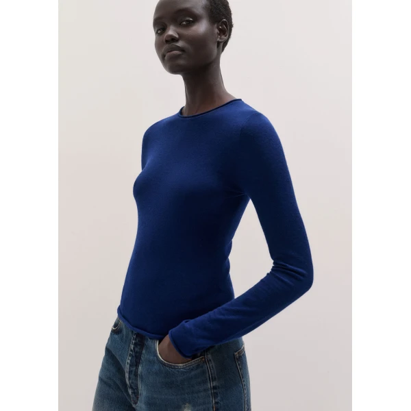 ME+EM Barely There Top in Jewel Blue