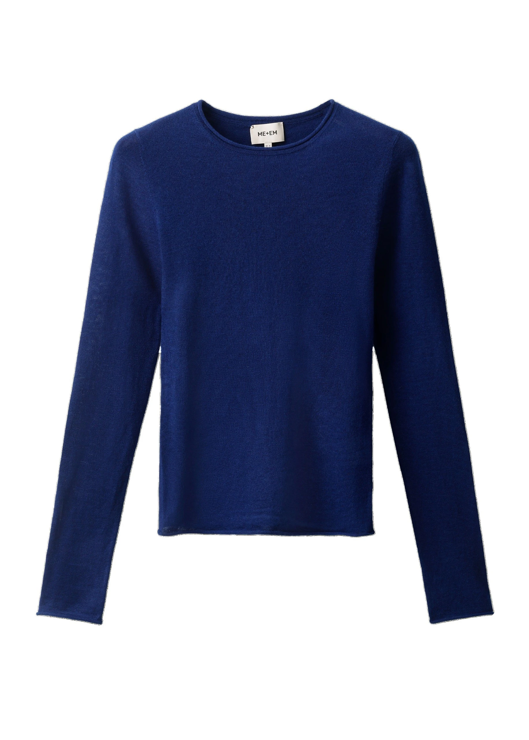 ME+EM Barely There Top in Jewel Blue | Knitwear | Luxury Shoes ME+EM Barely There Top in Jewel Blue