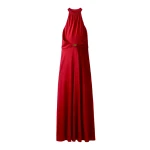 ME+EM Belted Full-Length Dress in Scarlet Red