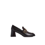 ME+EM Block Heel Loafer in Tan/Chocolate | Heels | Luxury Shoes 