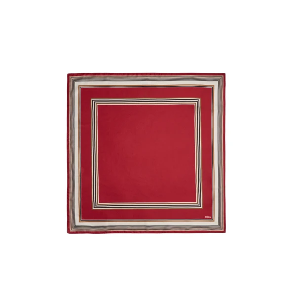 ME+EM Border Scarf in Red Multi
