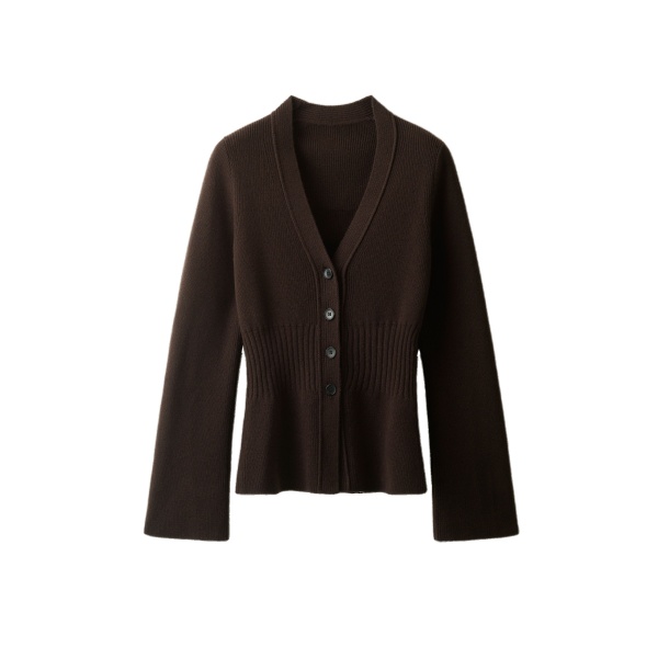 ME+EM Contour Cardigan in Dark Chocolate