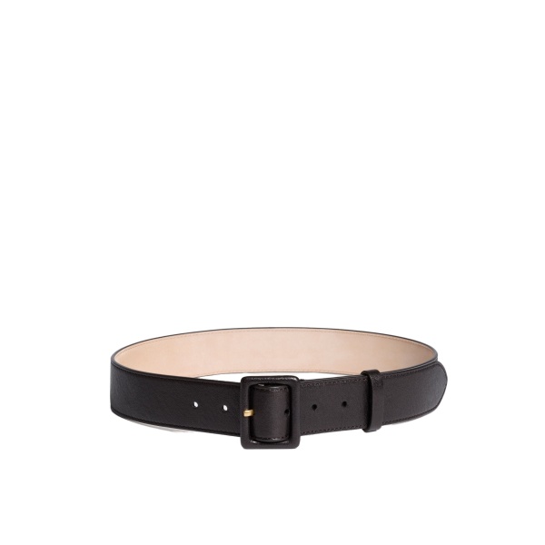 ME+EM Covered Buckle Belt in Black/Brown