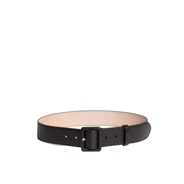 ME+EM Covered Buckle Belt in Black/Brown