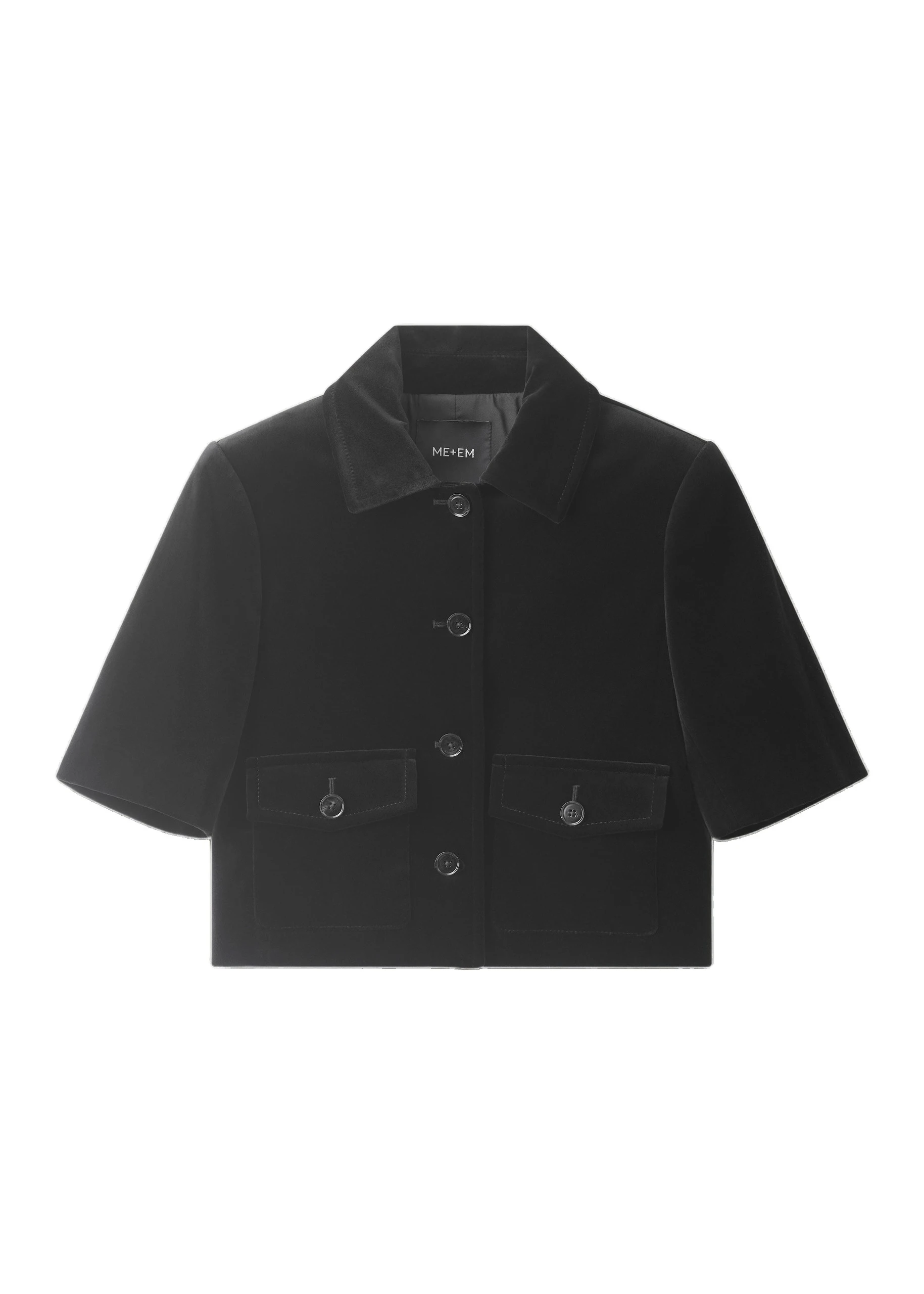 ME+EM Crop Evening Jacket in Black | Jackets | Luxury Shoes ME+EM Crop Evening Jacket in Black