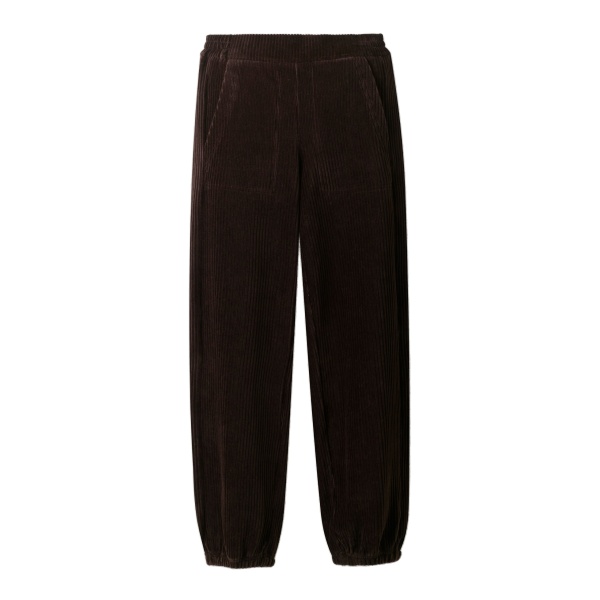 ME+EM Cuffed Jogger in Dark Chocolate Brown