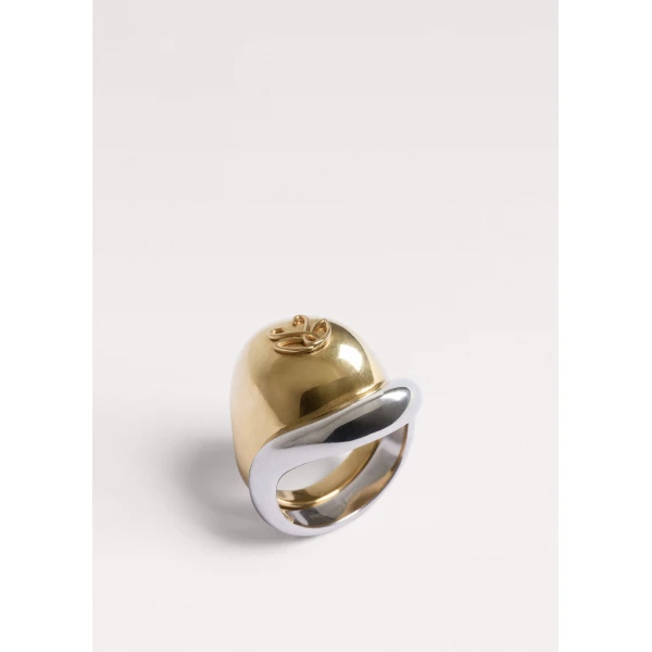 ME+EM Cygnet Stacking Rings in Gold/Silver