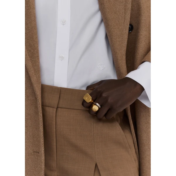 ME+EM Cygnet Stacking Rings in Gold/Silver