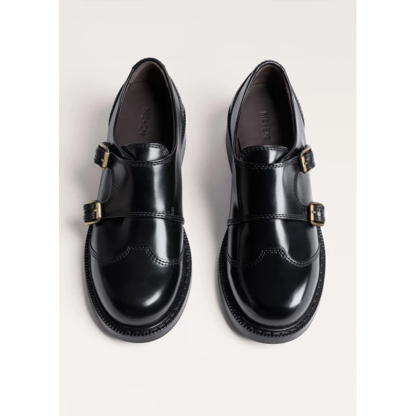 ME+EM Double Buckle Shoe in Black