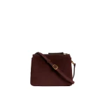 ME+EM Double Pouch Crossbody in Dark Cinnamon
