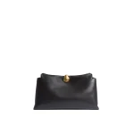 ME+EM Double Pouch Soft Clutch in Dark Chocolate | Clutch Bags | Luxury Shoes 