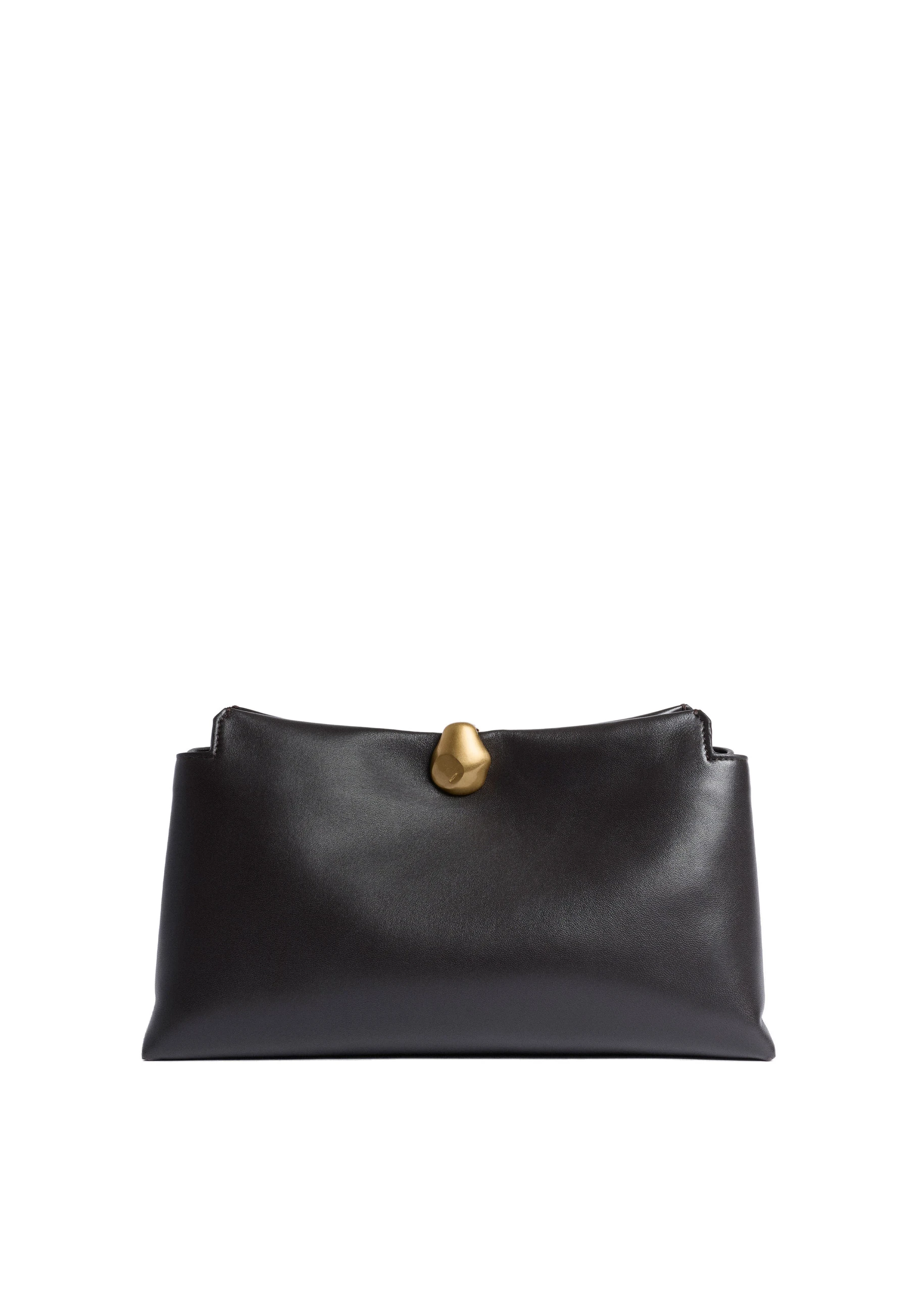 ME+EM Double Pouch Soft Clutch in Dark Chocolate ME+EM Double Pouch Soft Clutch in Dark Chocolate | Clutch Bags | Luxury Shoes