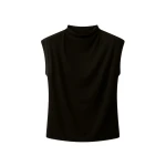 ME+EM Drape Sleeveless Top in Black