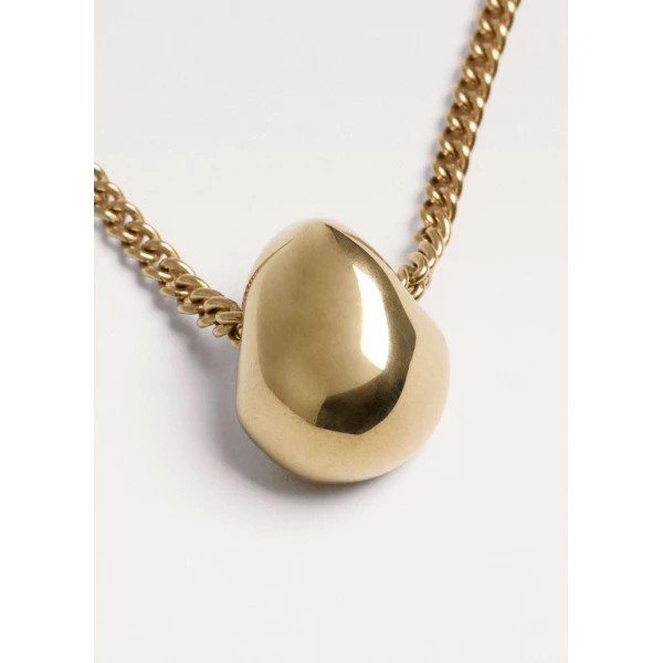 ME+EM Drop Pendant Necklace in Gold Toned