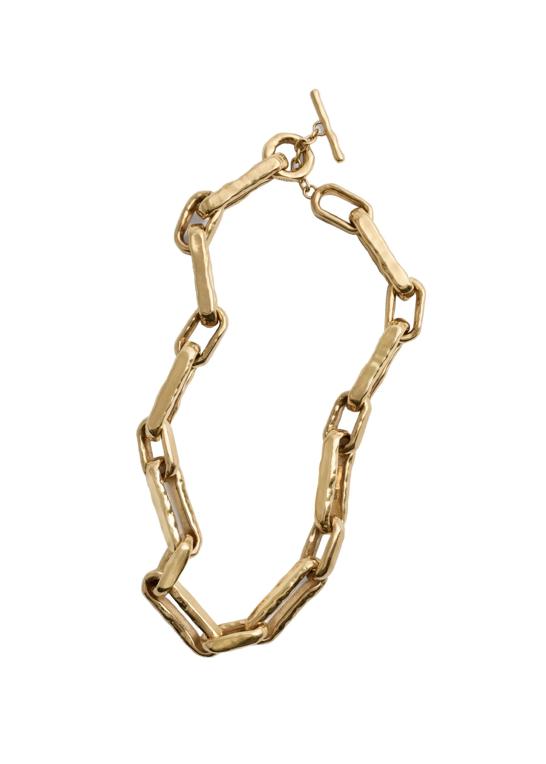 ME+EM Elongated Link Necklace in Gold Toned | Jewelry | Luxury Shoes ME+EM Elongated Link Necklace in Gold Toned