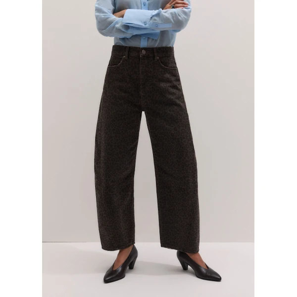 ME+EM Engineered Barrel Jean in Brown Multi