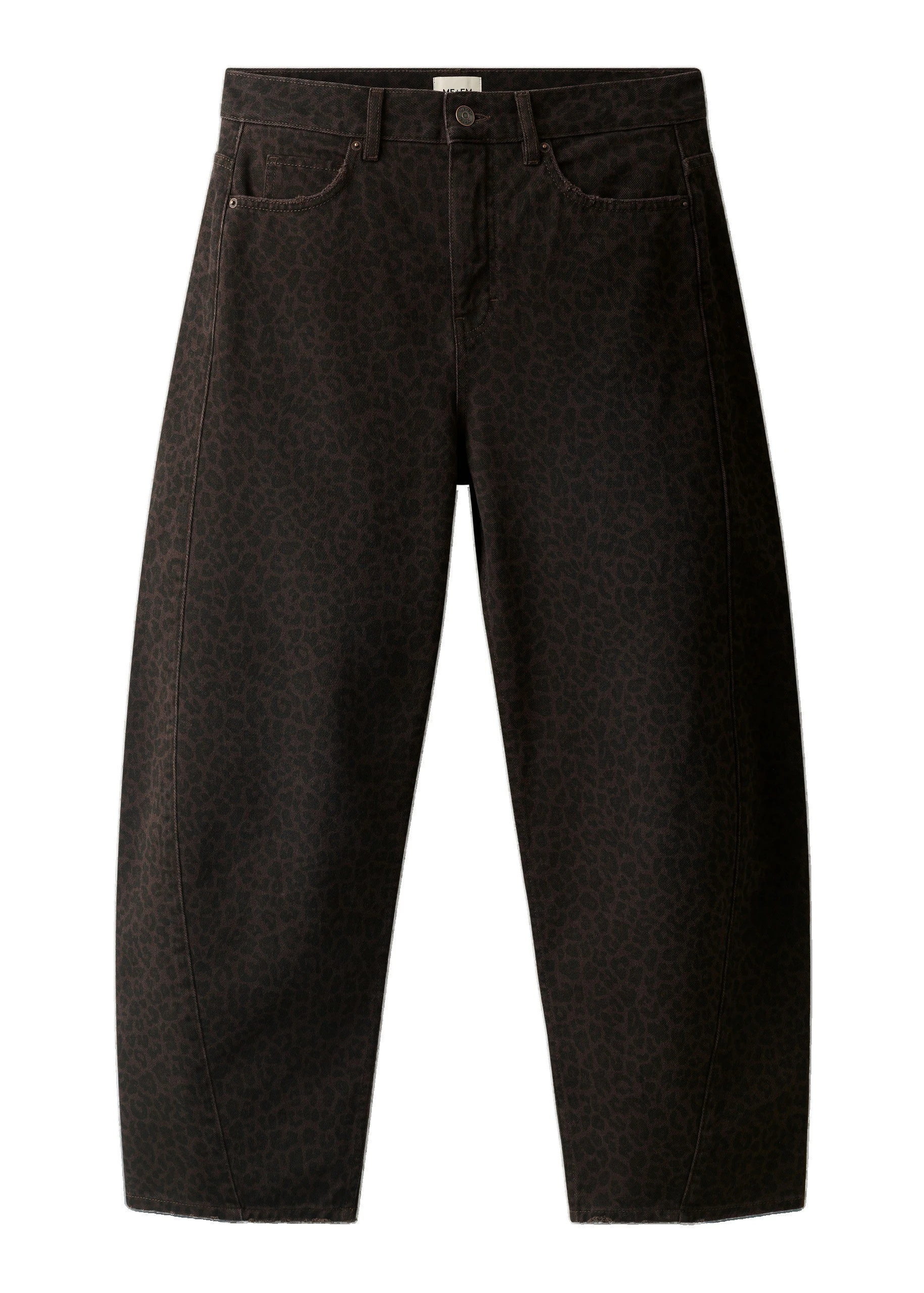 ME+EM Engineered Barrel Jean in Brown Multi | Pants | Luxury Shoes ME+EM Engineered Barrel Jean in Brown Multi