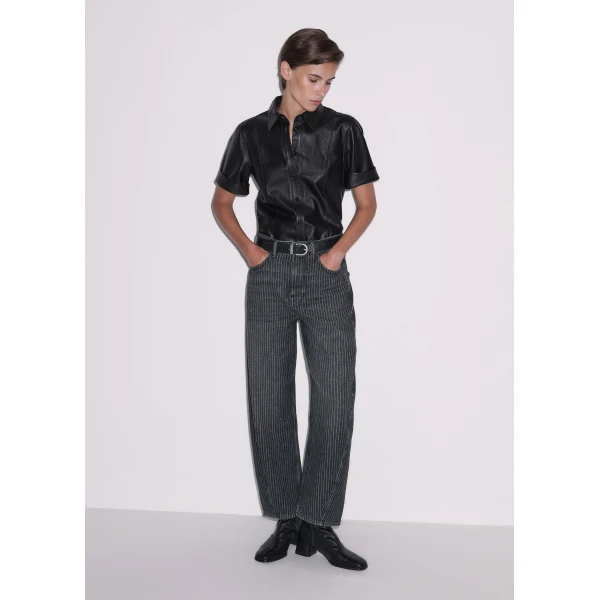 ME+EM Engineered Barrel Jean in Charcoal Wash