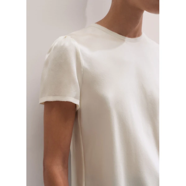 ME+EM Evening Baby Tee in Light Cream