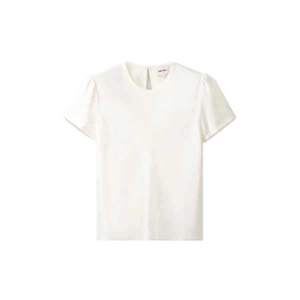 ME+EM Evening Baby Tee in Light Cream