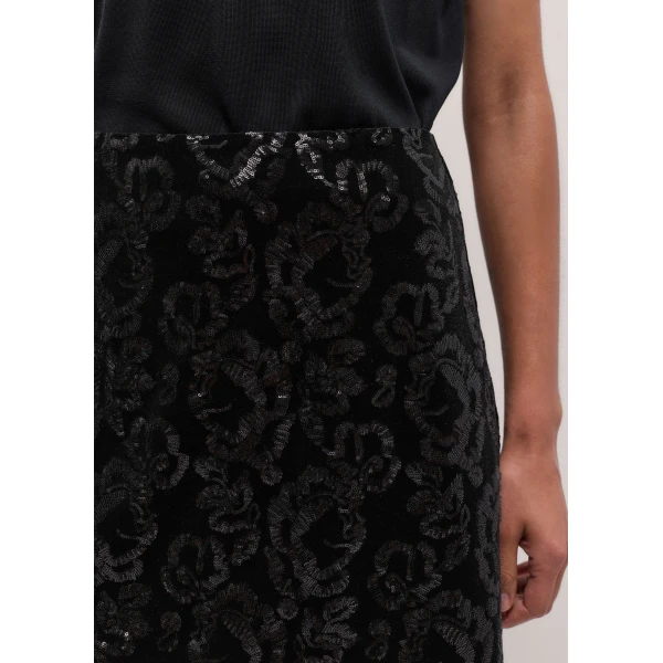 ME+EM Evening Mini Skirt in Black, view 4 | Mini Skirts | Luxury Shoes 