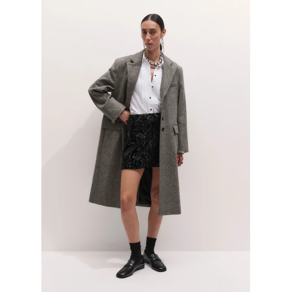ME+EM Evening Mini Skirt in Black, view 5 | Mini Skirts | Luxury Shoes 