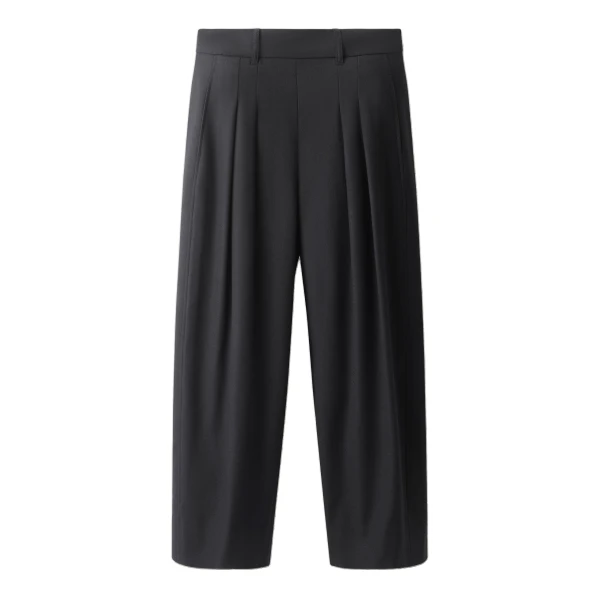ME+EM Exaggerated Taper Trouser in Black