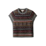 ME+EM Fair Isle Baby Tee in Grey Multi