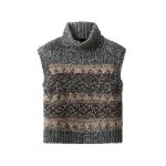 ME+EM Fair Isle Vest + Snood in Neutral Multi | Sweaters | Luxury Shoes 