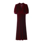 ME+EM Fit + Flare Maxi Dress in Barolo Red | Maxi Dresses | Luxury Shoes 