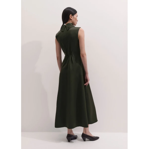 ME+EM Fit + Flare Maxi Dress in Bay Green
