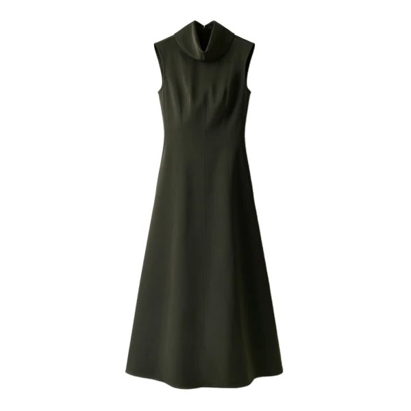 ME+EM Fit + Flare Maxi Dress in Bay Green