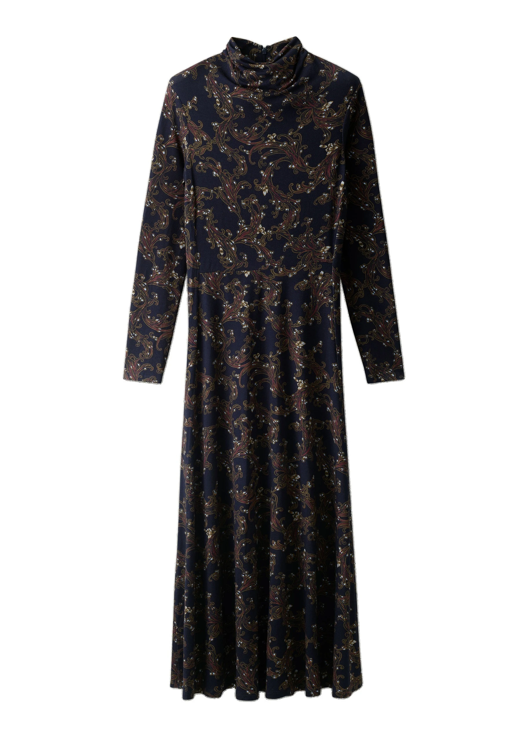 ME+EM Fit + Flare Maxi Dress in Navy Multi | Dresses | Luxury Shoes ME+EM Fit + Flare Maxi Dress in Navy Multi